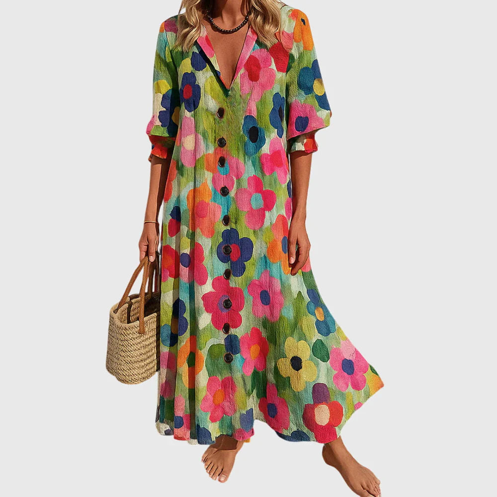 Scarlett | Elegant Bohemian Maxi Dress