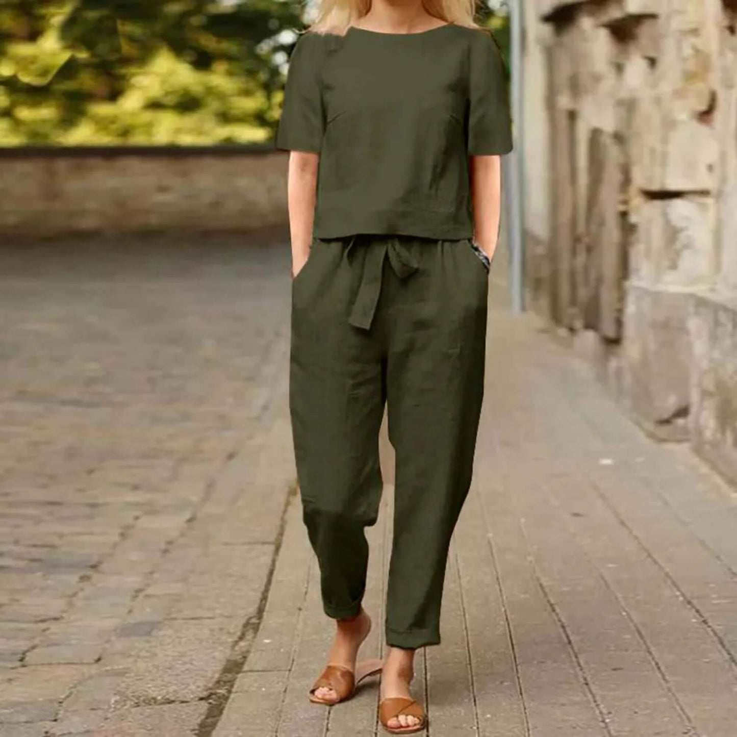 Venla | Elegant Top and Pants Set in 2 Parts