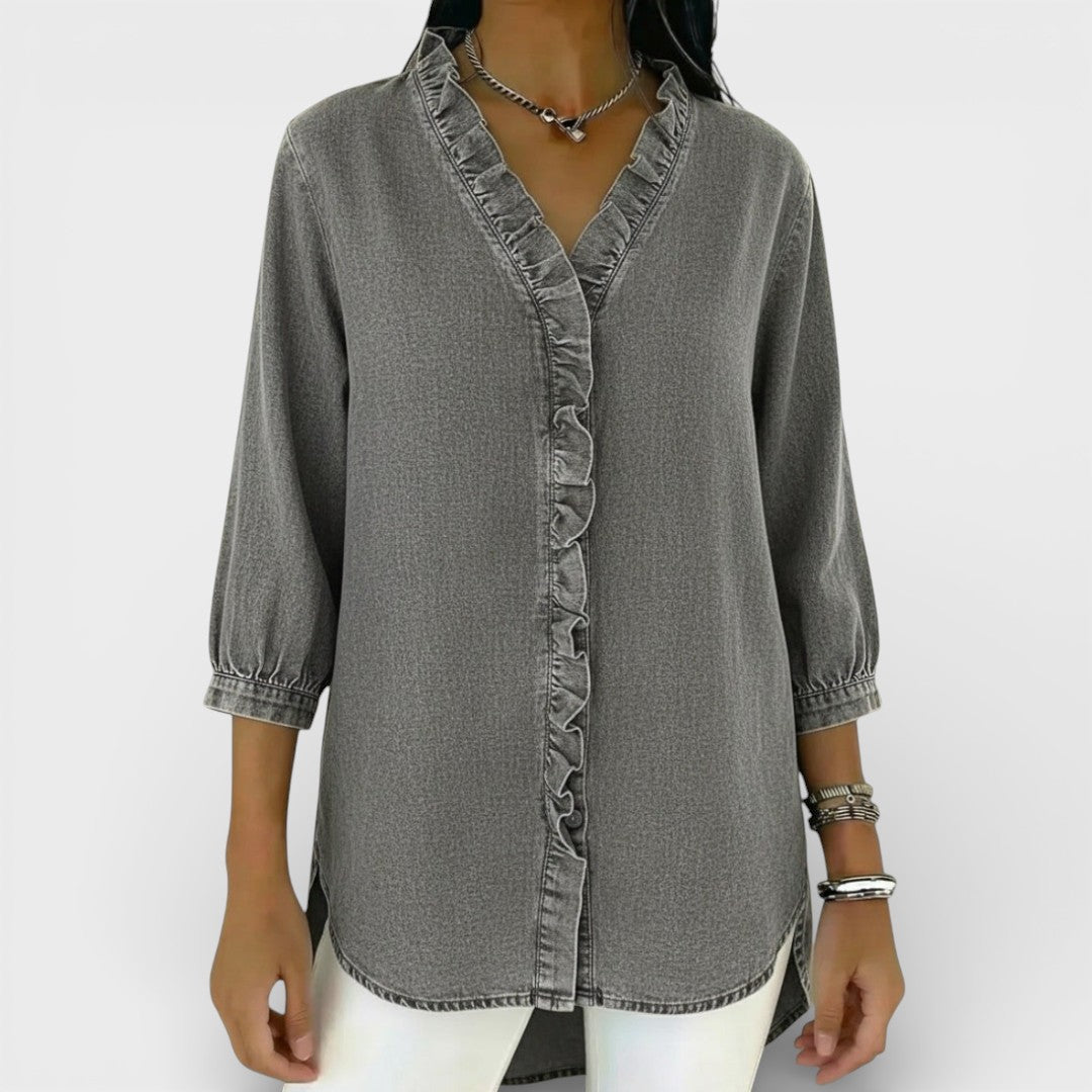 Bella | Elegant Ruffled Blouse