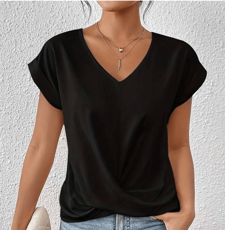 Bailey | Tummy-Tucking V-Neck Top