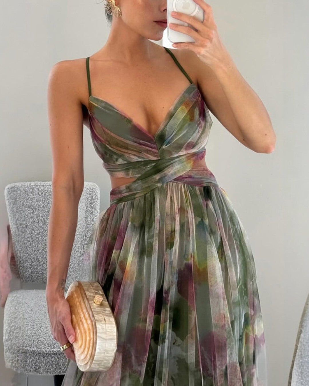 Leah | Charming Floral-Print Maxi Dress