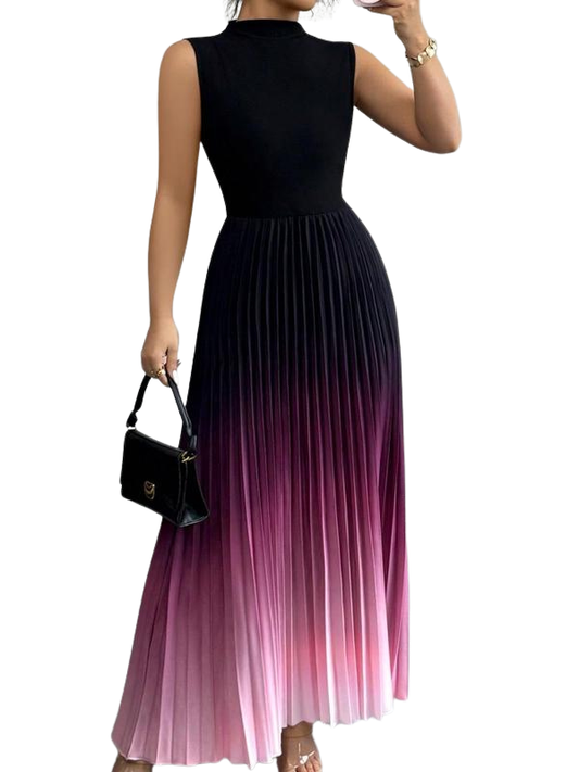 Vanessa – Elegant Ombre Sleeveless Evening Dress