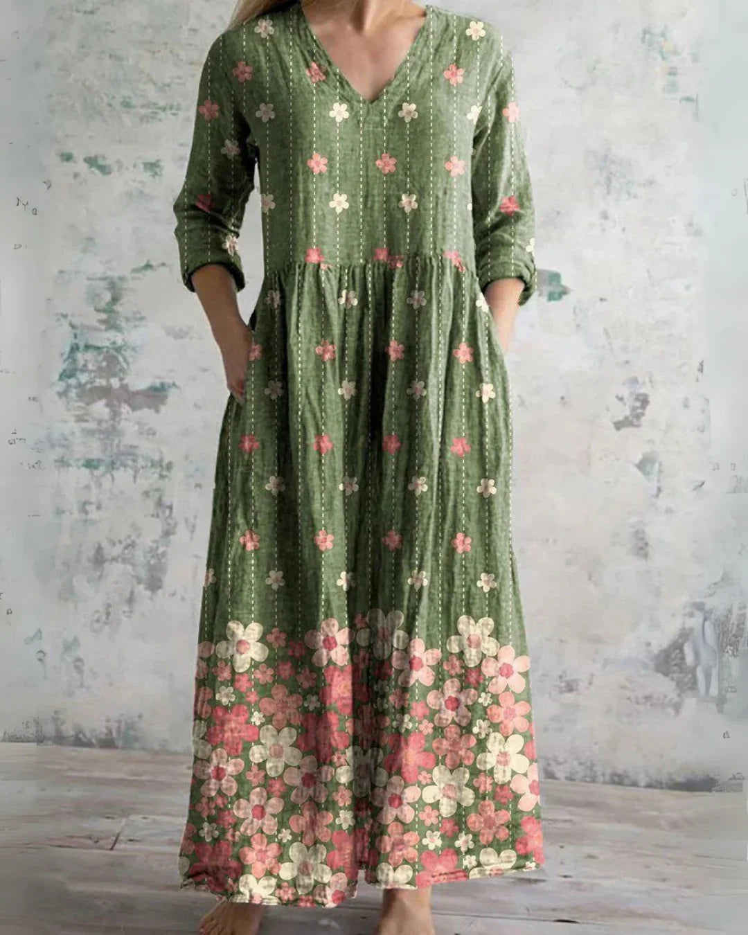 Lucy | Vintage Floral Maxi Dress