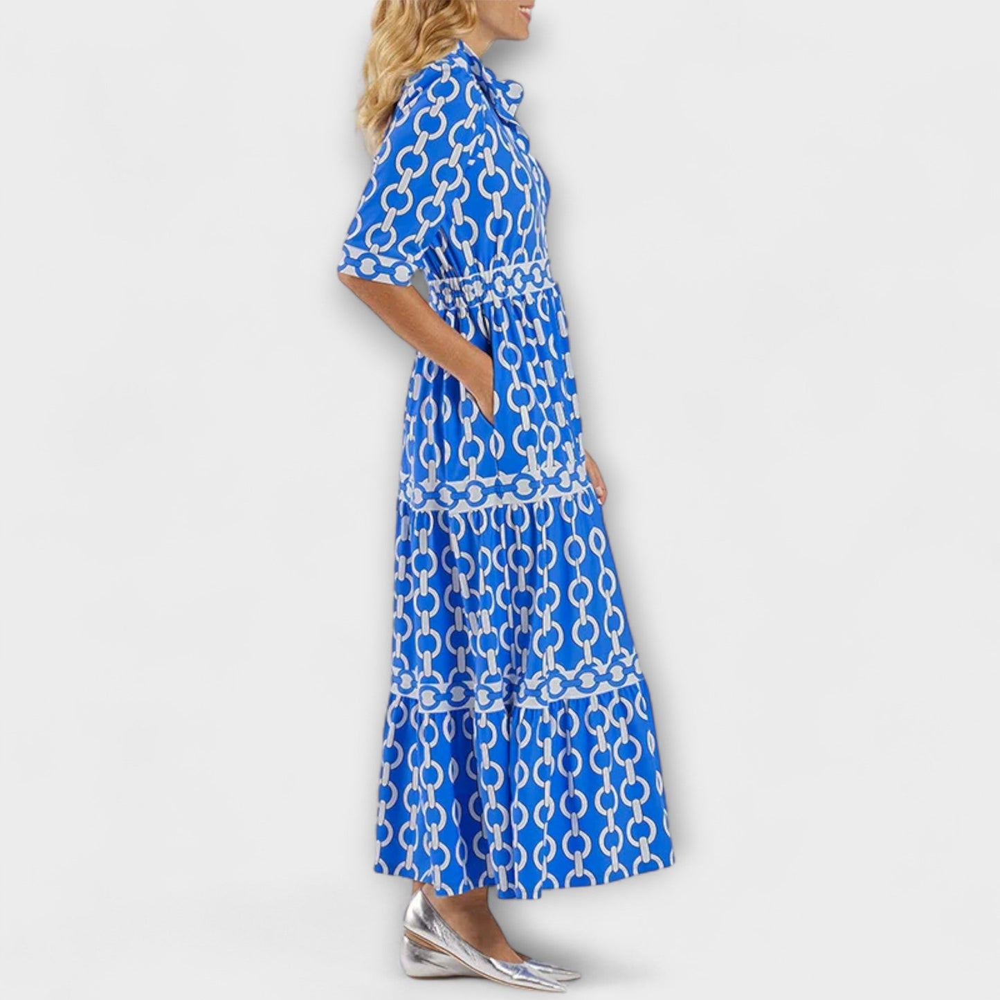 Addison | Midi dress with chain pattern