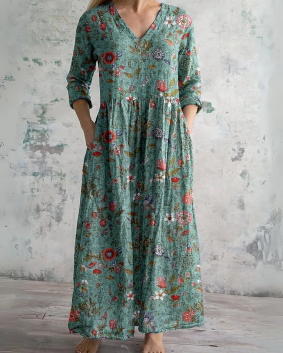 Lucy | Vintage Floral Maxi Dress