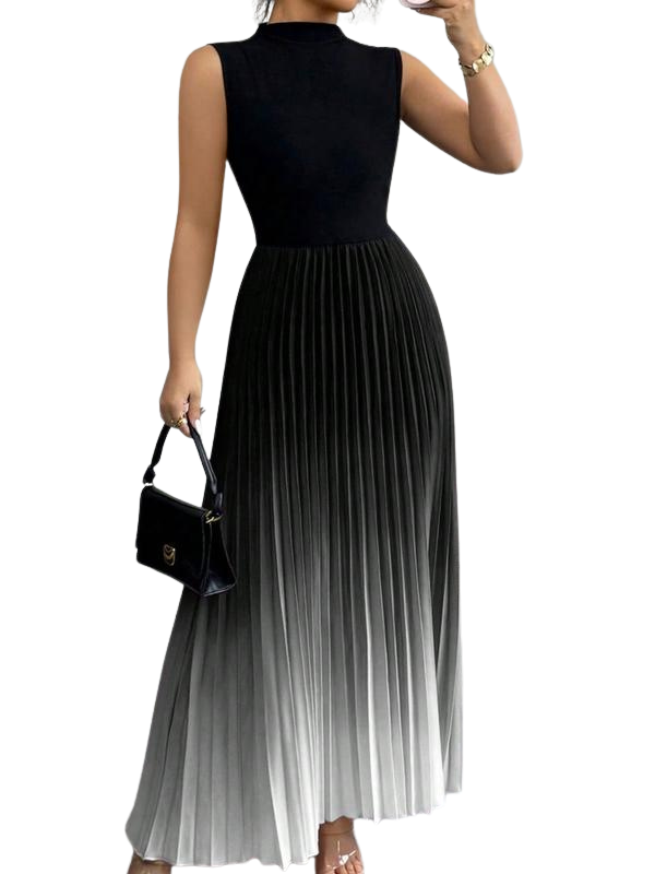 Vanessa – Elegant Ombre Sleeveless Evening Dress