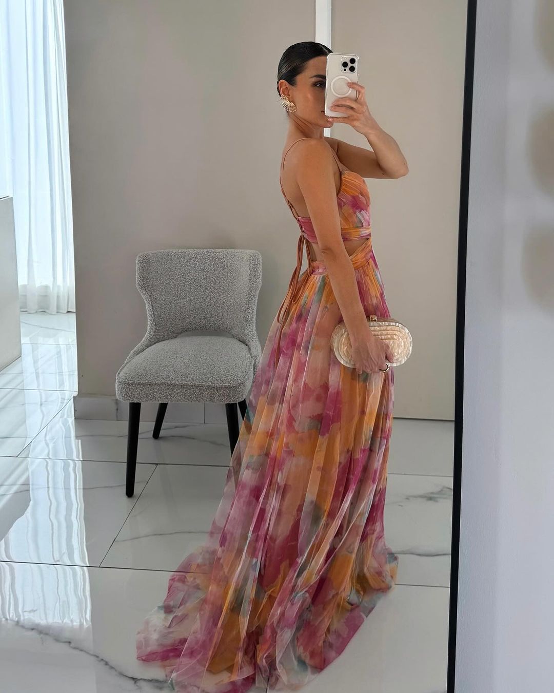 Leah | Charming Floral-Print Maxi Dress