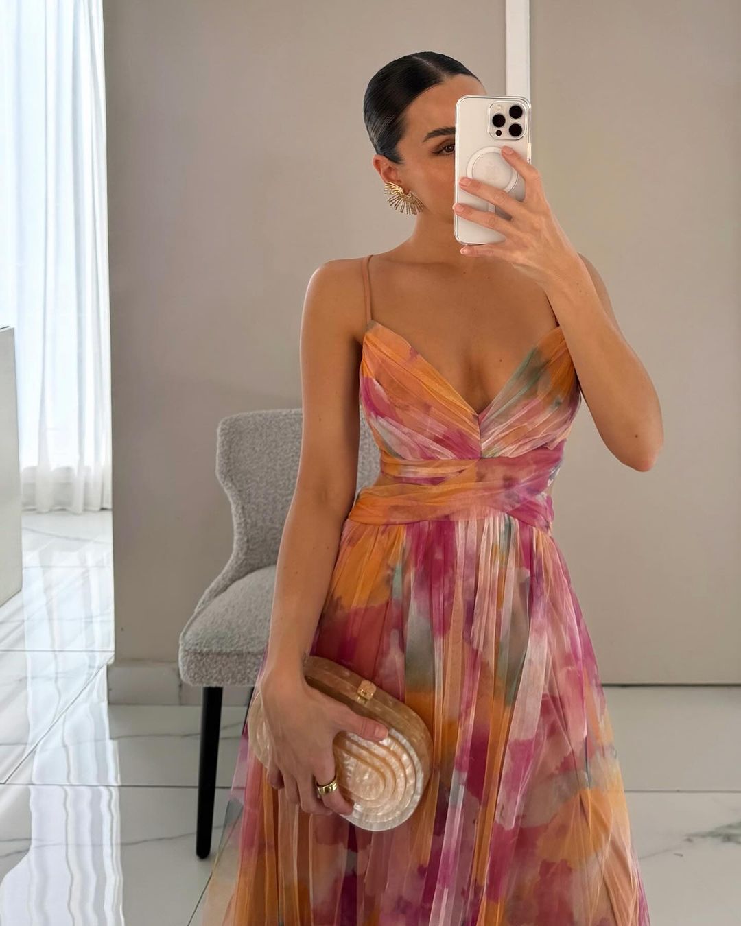 Leah | Charming Floral-Print Maxi Dress