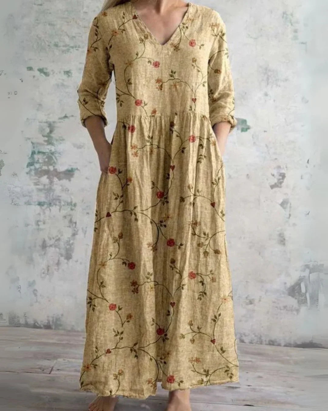 Lucy | Vintage Floral Maxi Dress