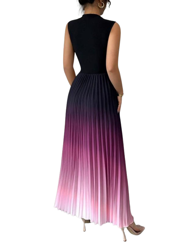 Vanessa – Elegant Ombre Sleeveless Evening Dress