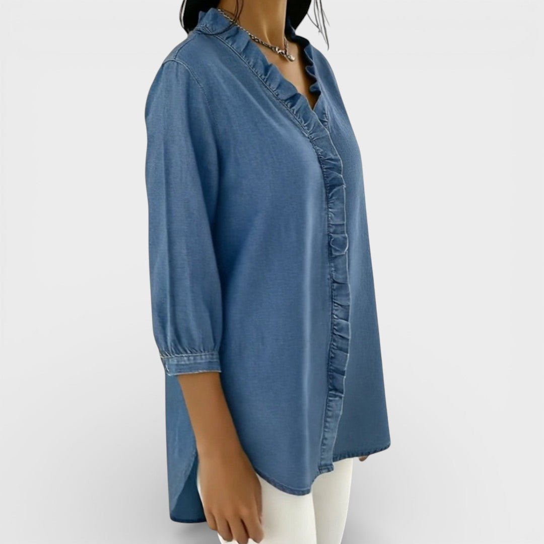 Bella | Elegant Ruffled Blouse
