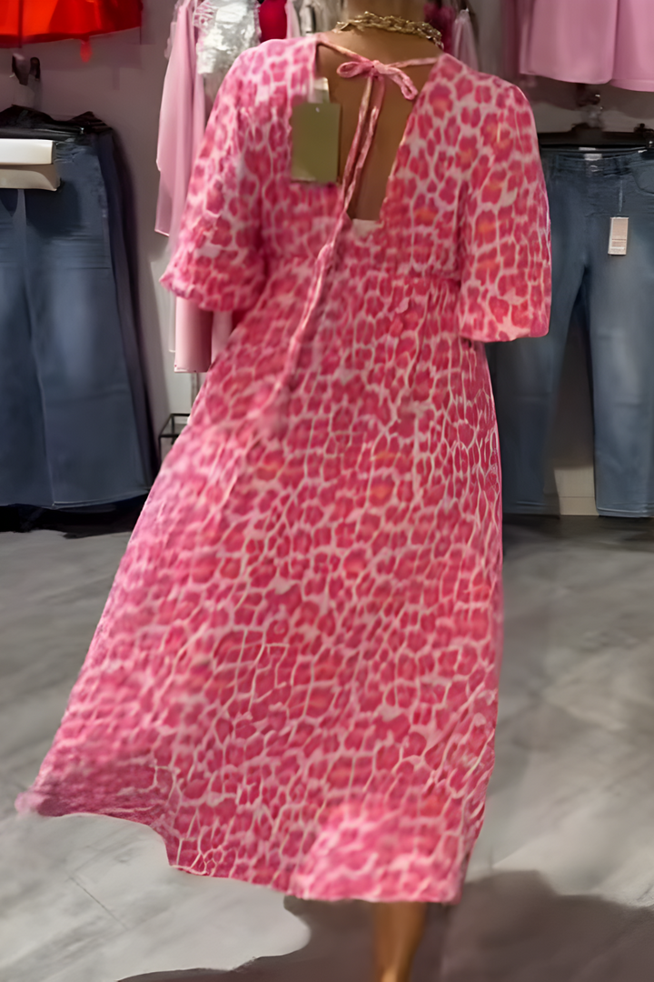 Lauren | Women's Summer Dress with V-Neck and Flowing Fit