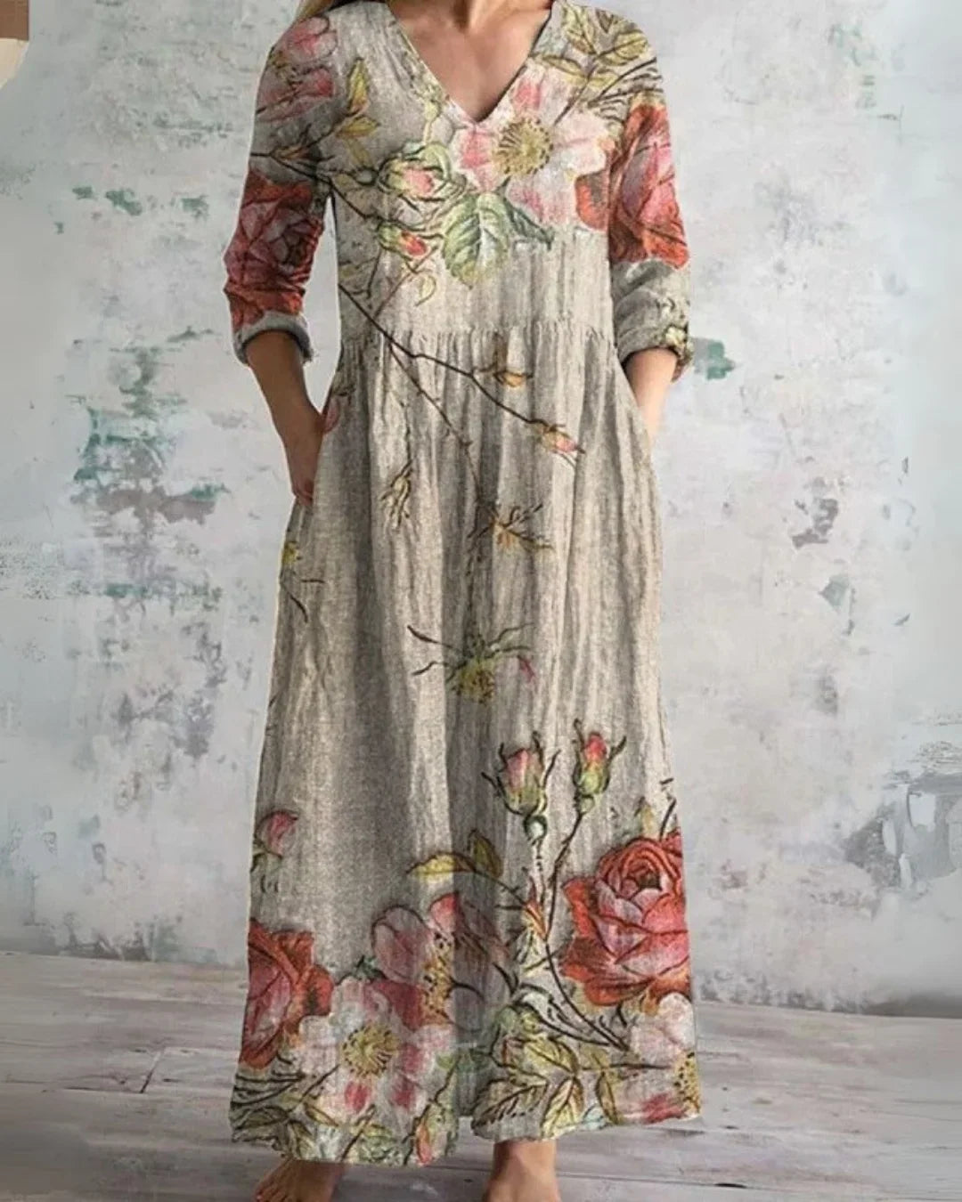 Lucy | Vintage Floral Maxi Dress
