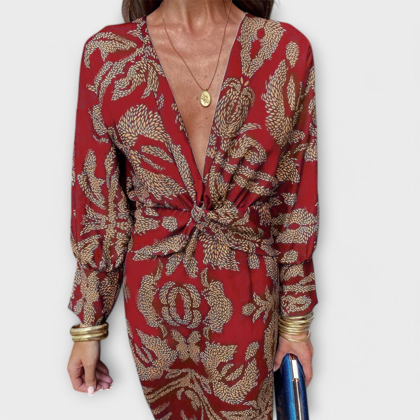 Alexandra | elegant dress with long sleeves