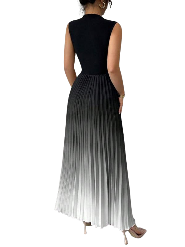 Vanessa – Elegant Ombre Sleeveless Evening Dress