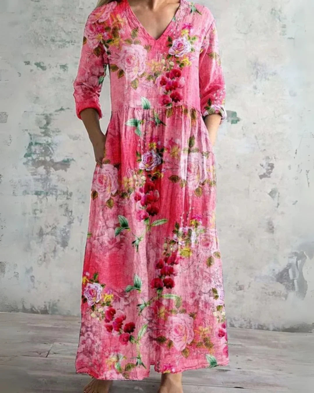 Lucy | Vintage Floral Maxi Dress