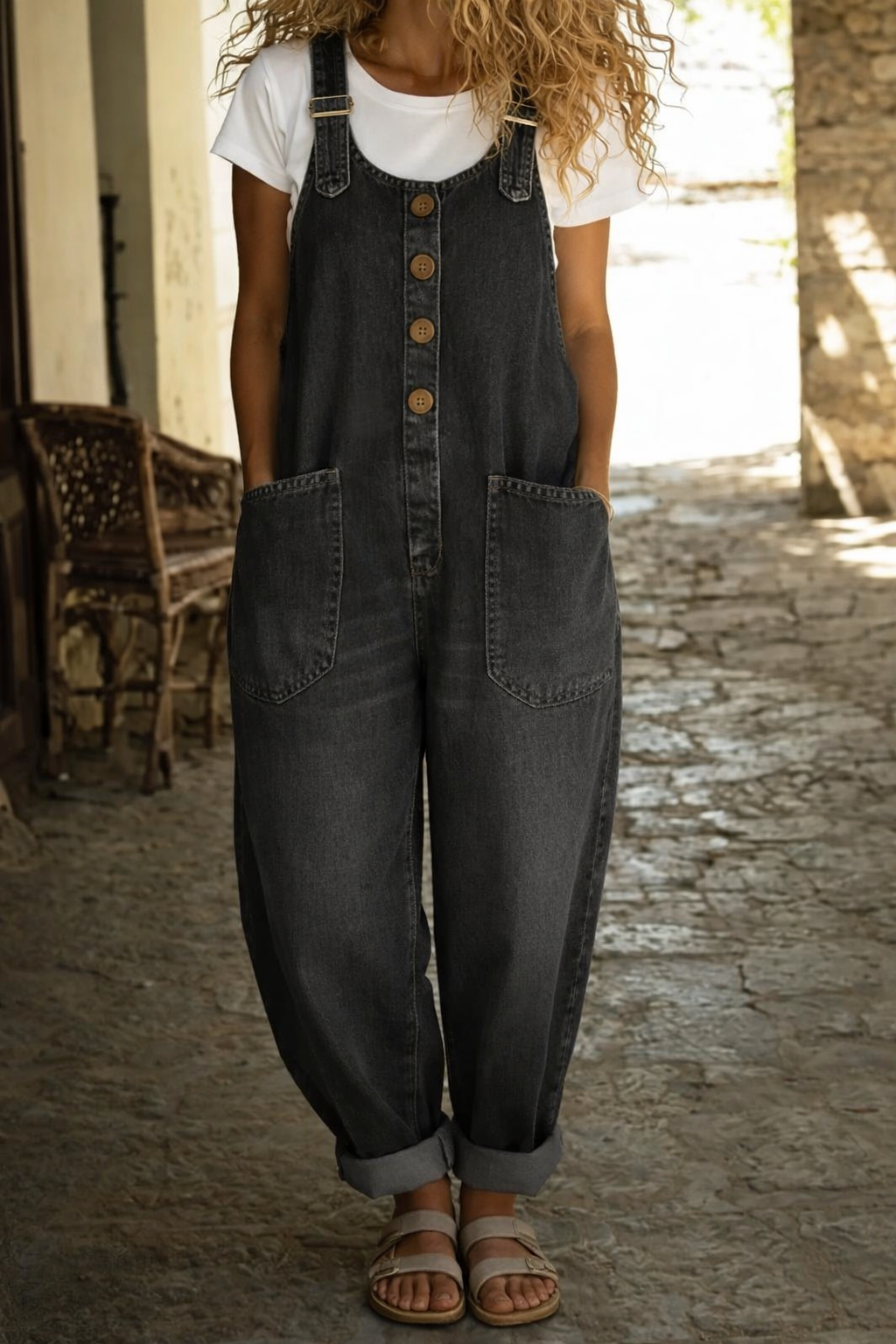 Dakota | Vintage Cotton Denim Jumpsuit
