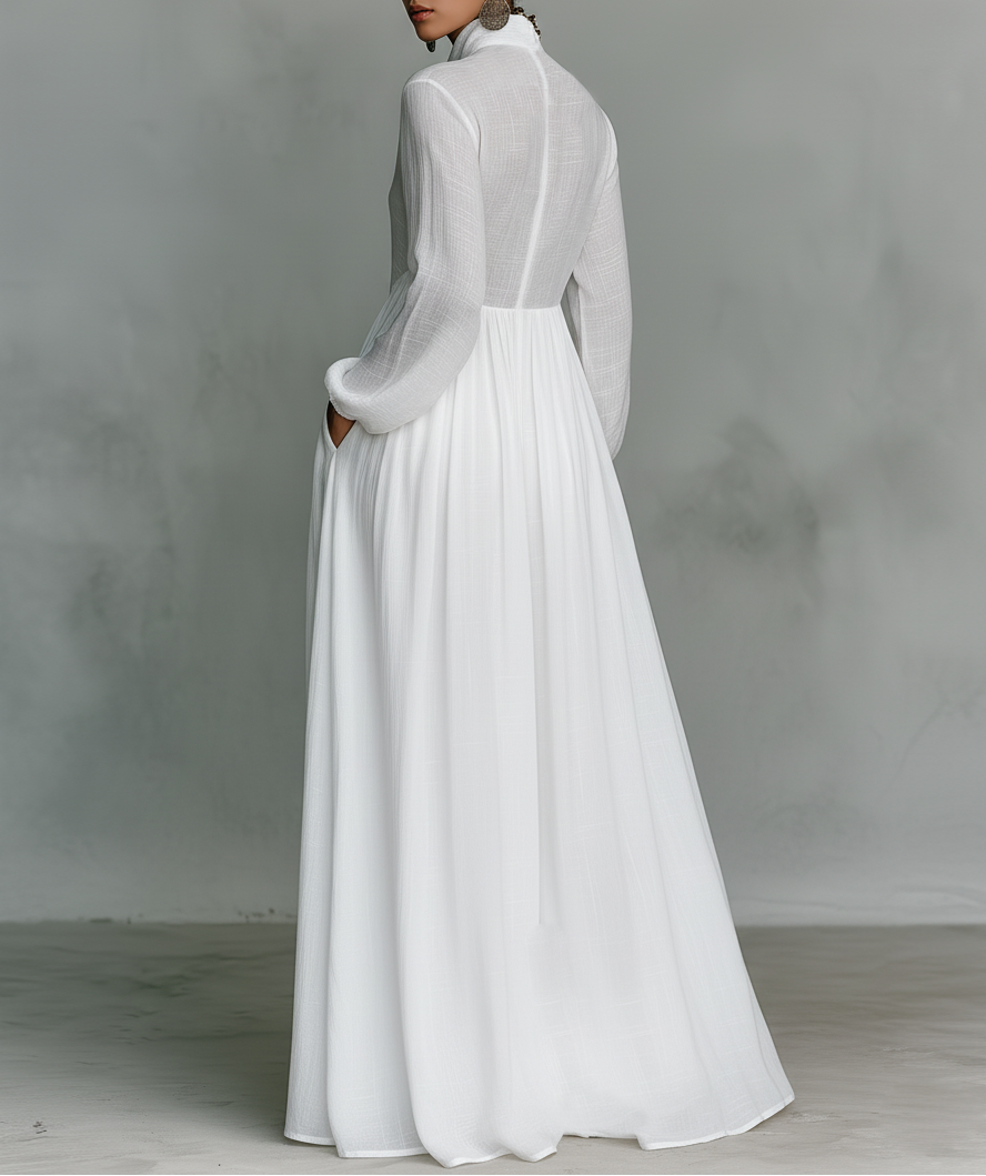 Kayla | Flowing Button-Front Maxi Dress