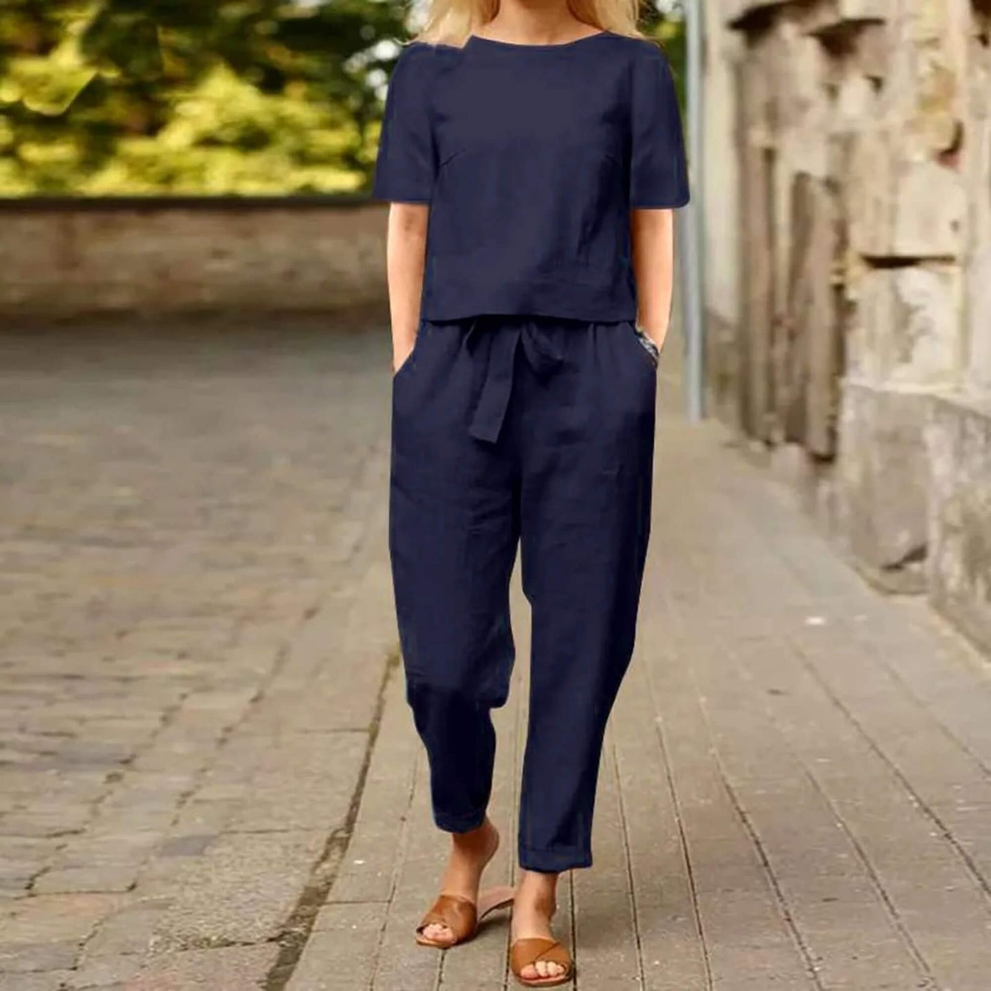 Venla | Elegant Top and Pants Set in 2 Parts