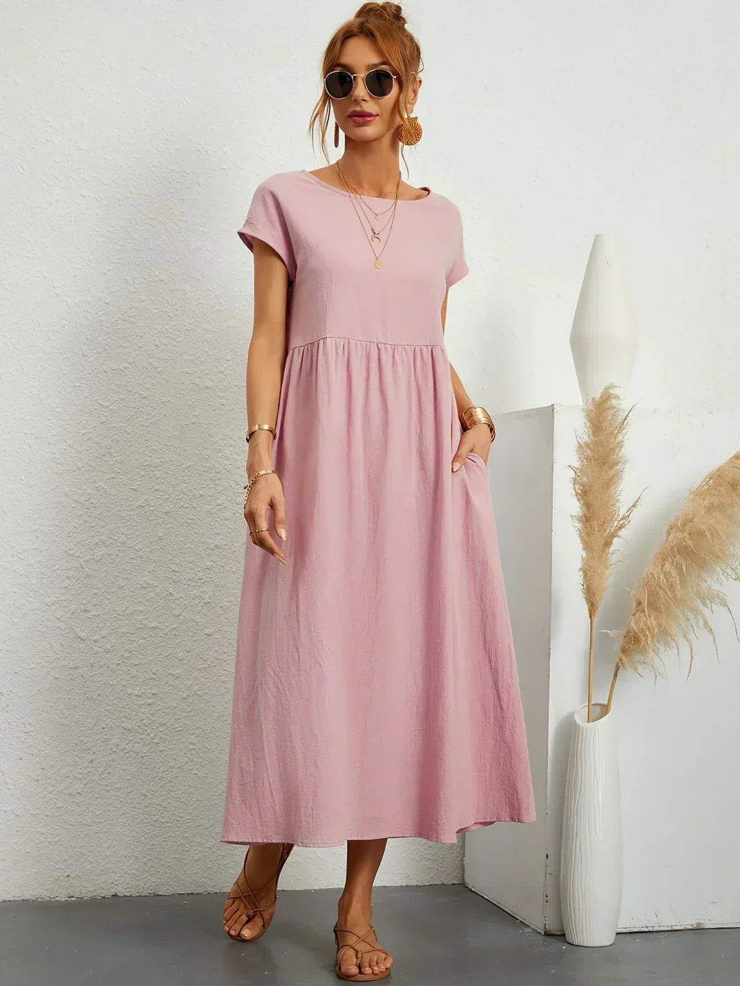 Juliana | Timeless Elegance Fluid Midi Dress