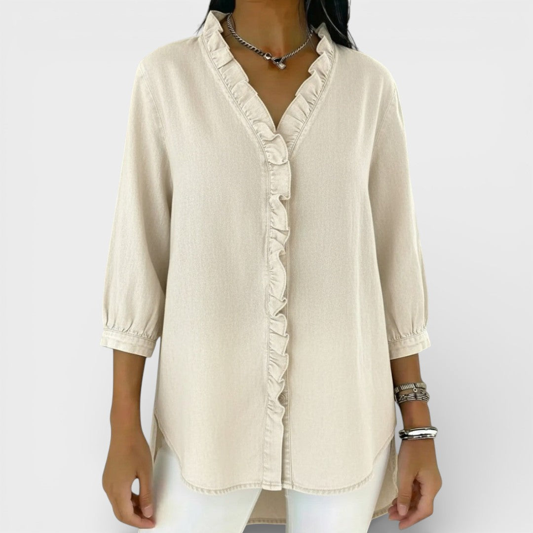 Bella | Elegant Ruffled Blouse