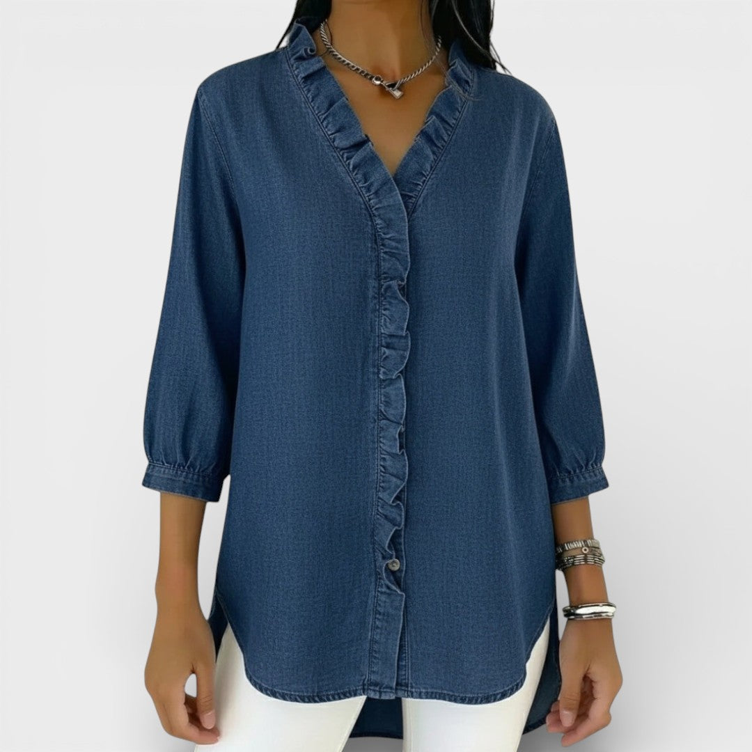 Bella | Elegant Ruffled Blouse
