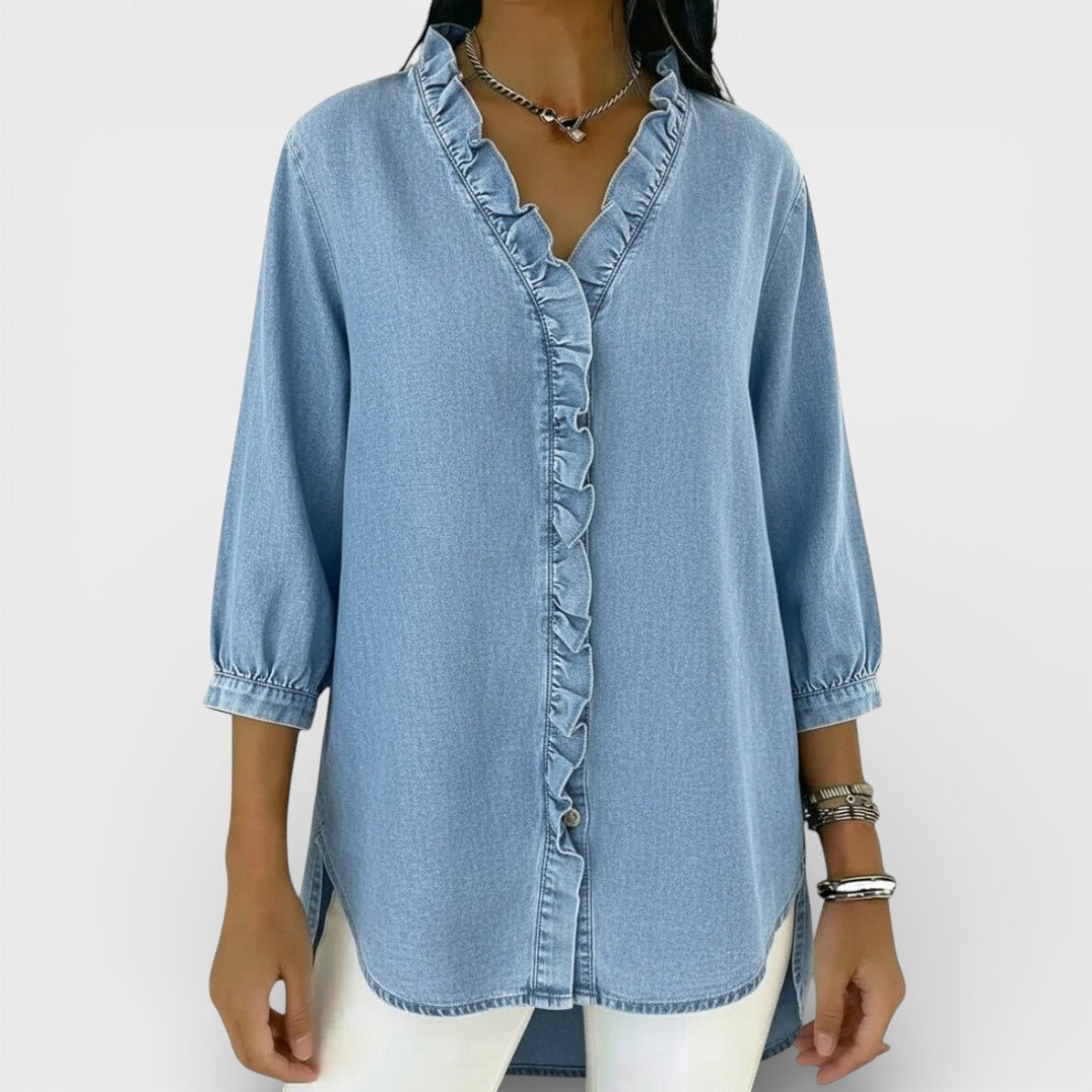 Bella | Elegant Ruffled Blouse