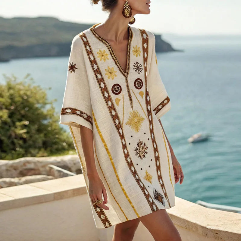 Anna – V-Neck Tunic Dress