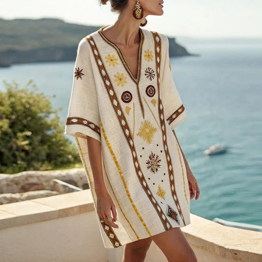 Anna – V-Neck Tunic Dress
