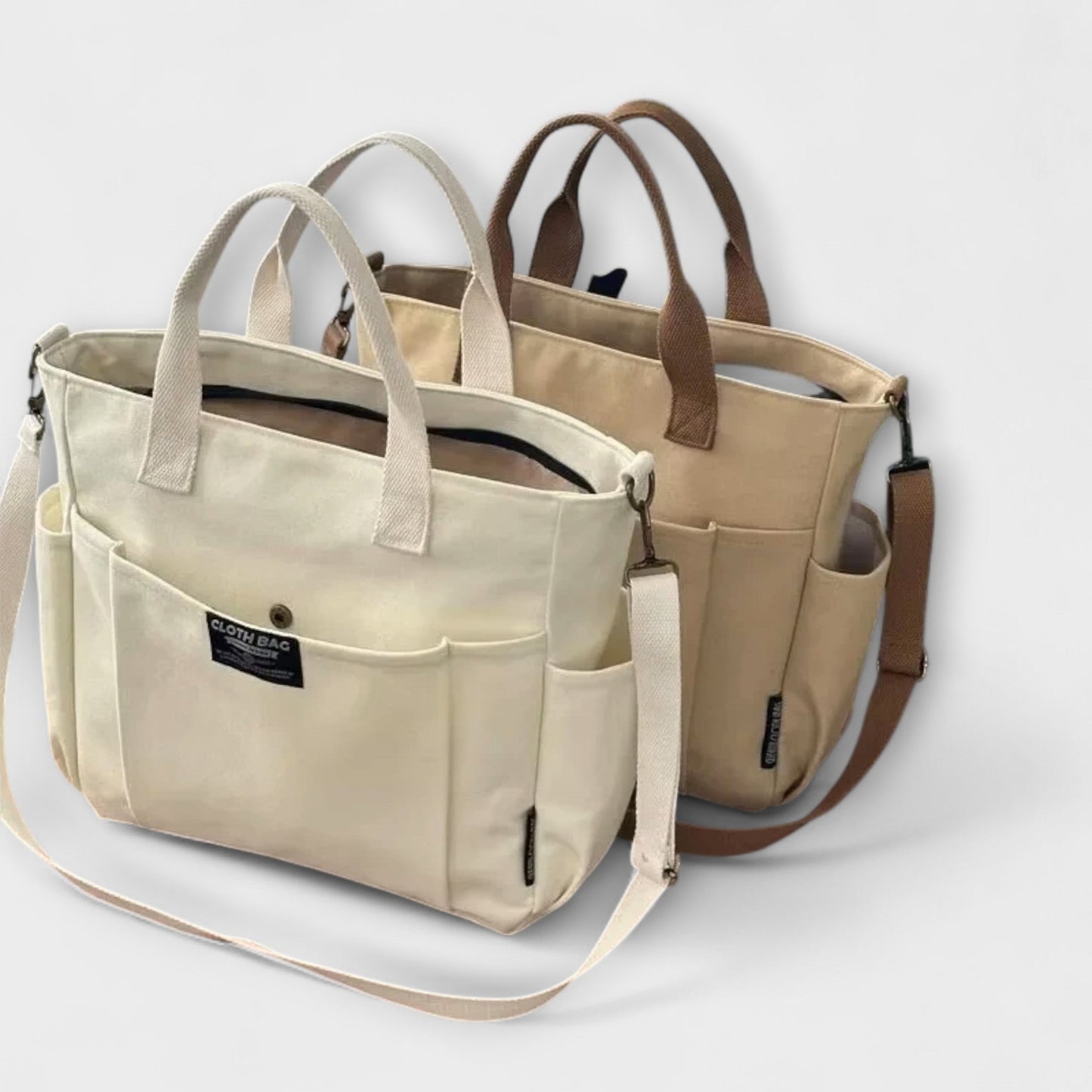 Elle - Minimalistic Canvas Tote Bag