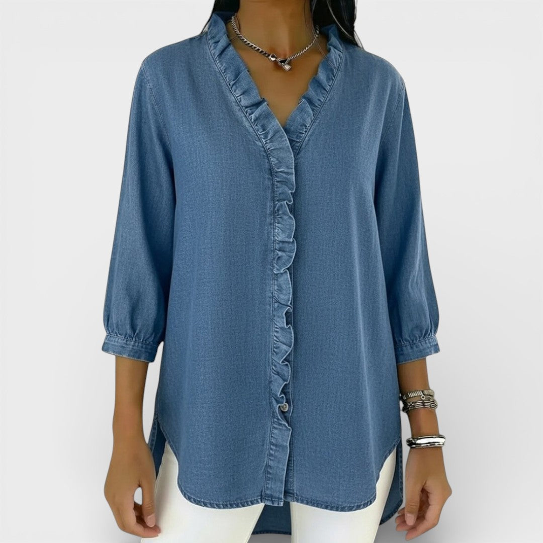 Bella | Elegant Ruffled Blouse