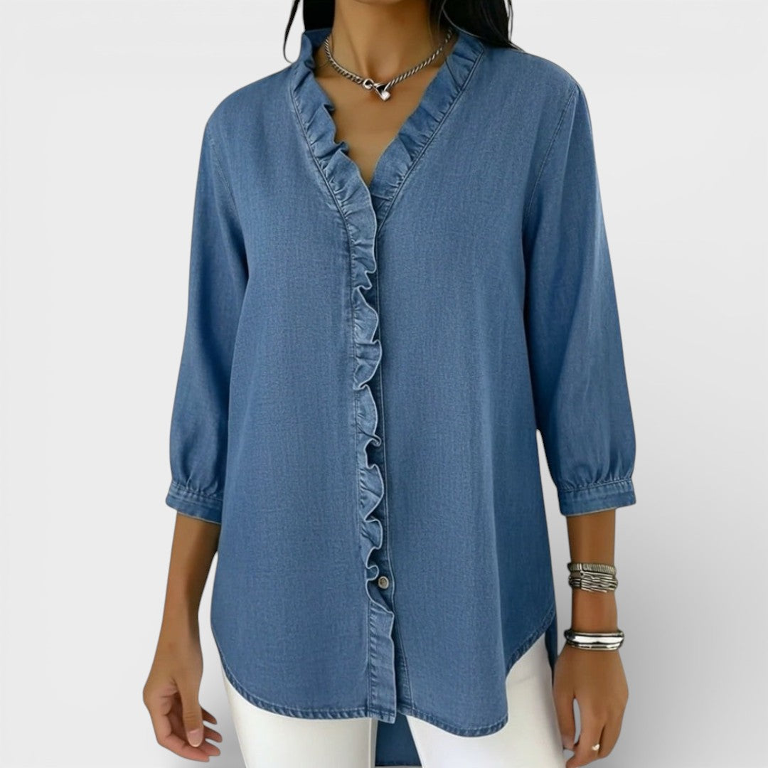 Bella | Elegant Ruffled Blouse