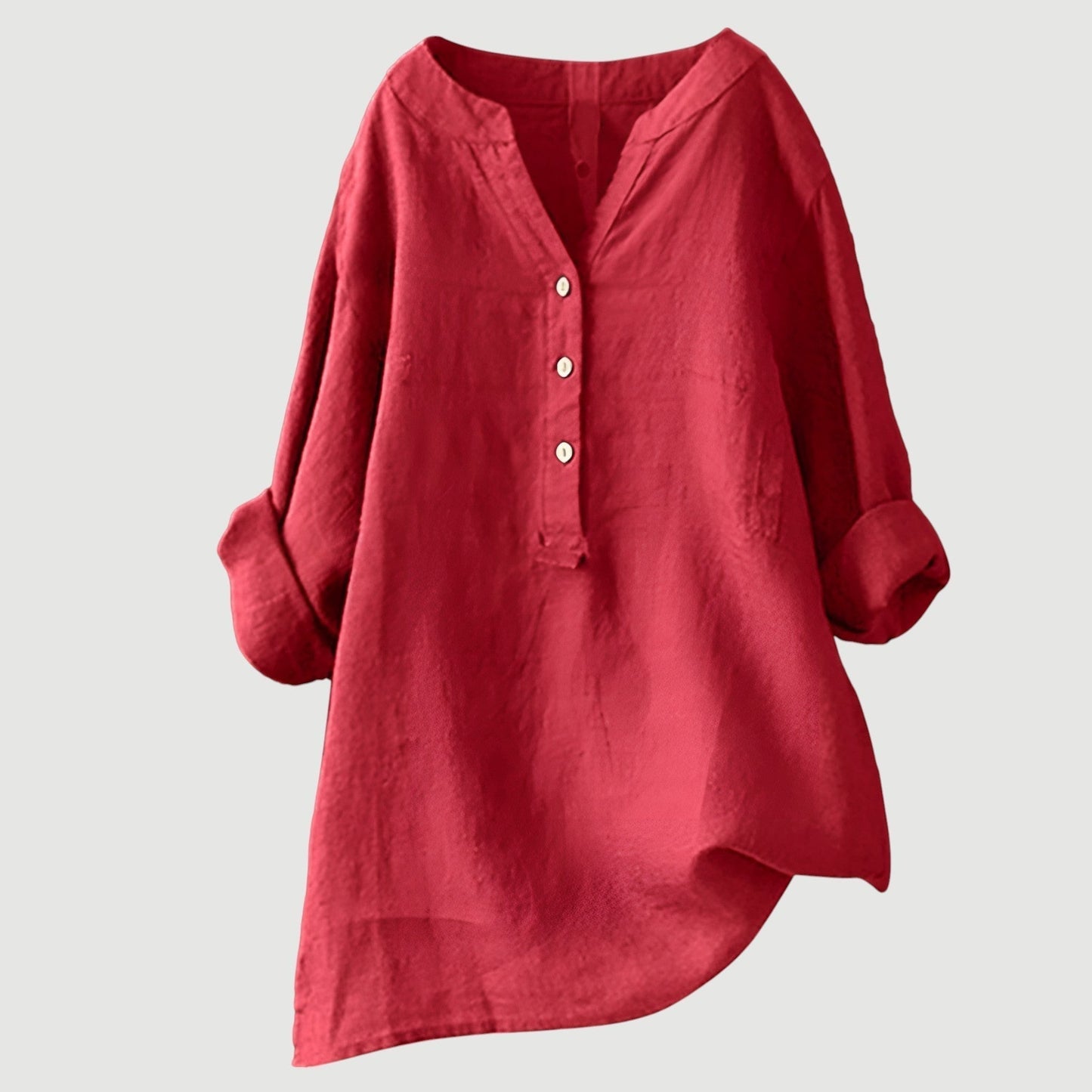 Margot | Relaxed Linen Button Tunic