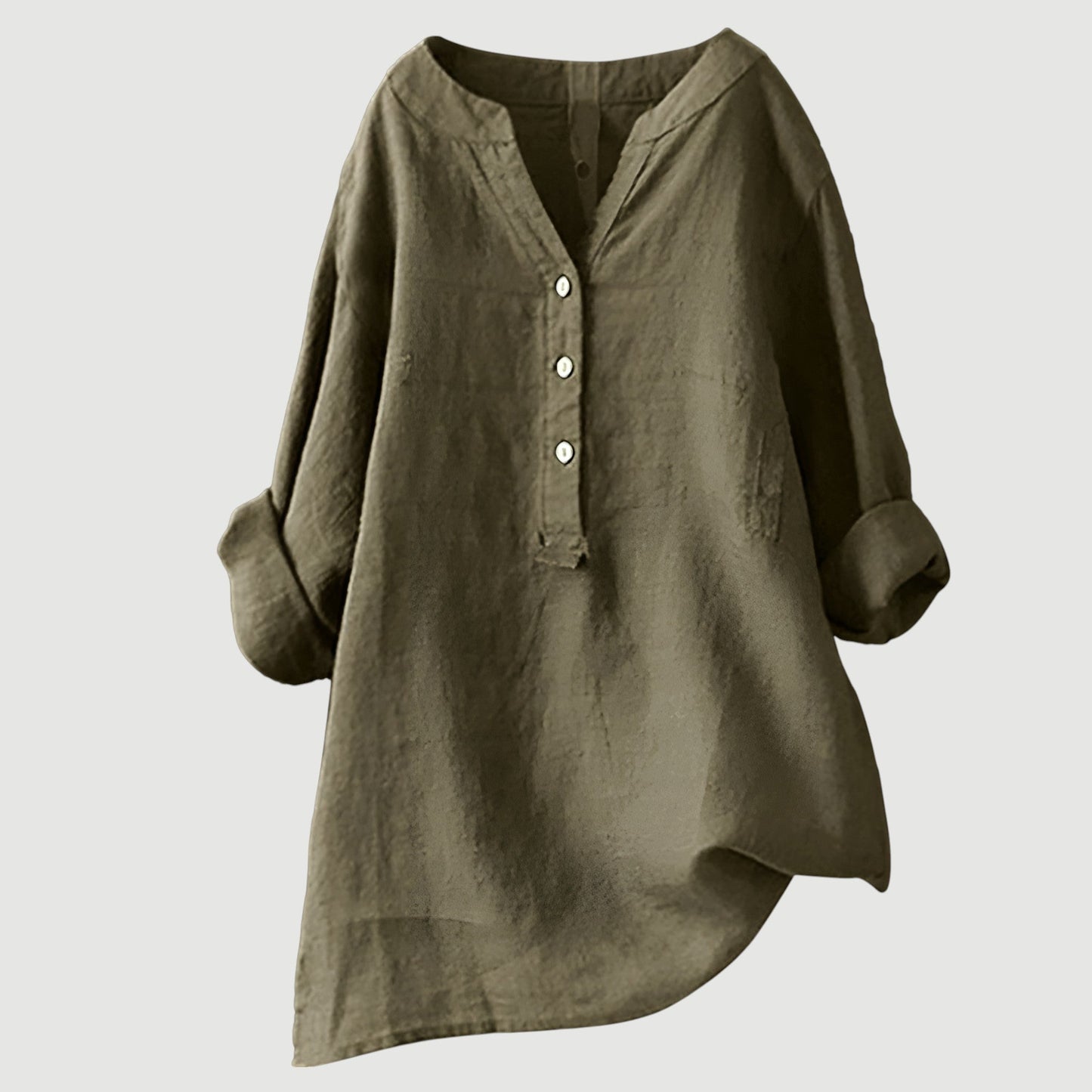 Margot | Relaxed Linen Button Tunic