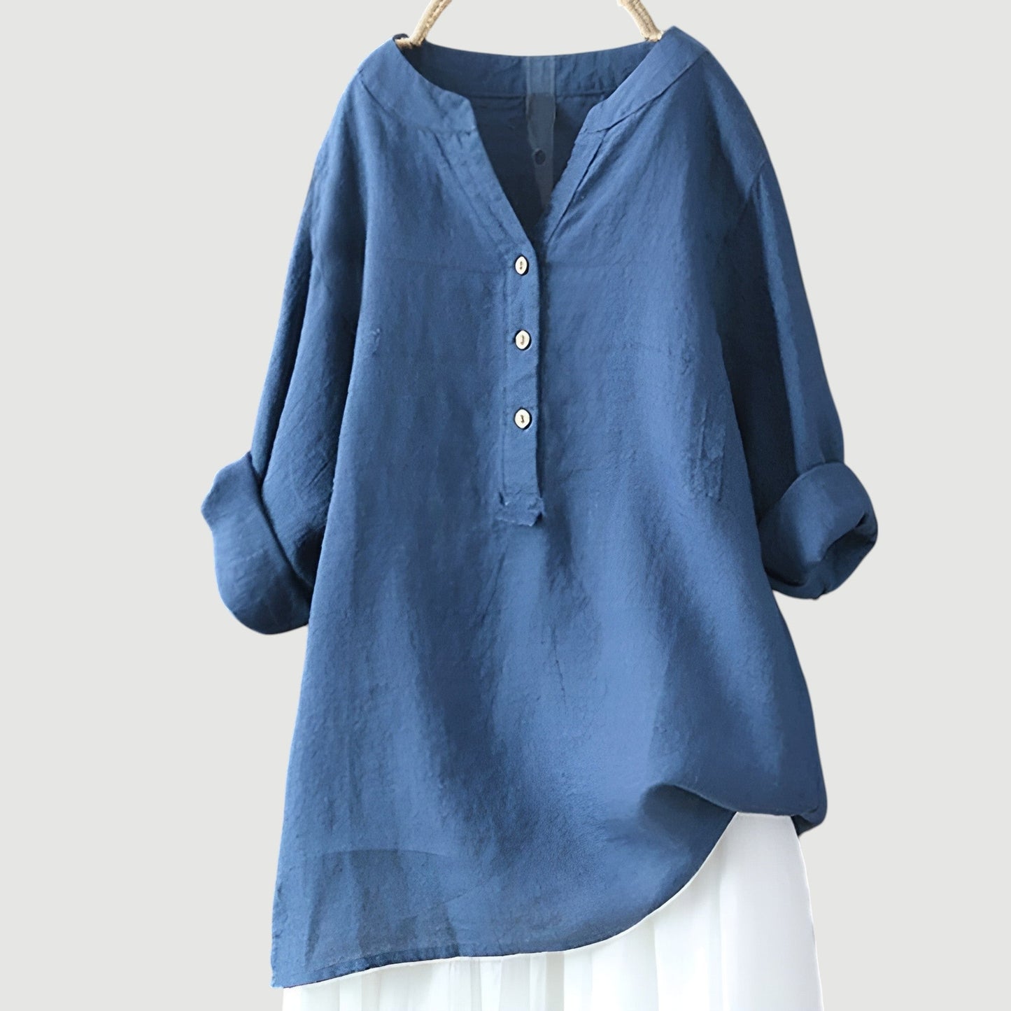 Margot | Relaxed Linen Button Tunic