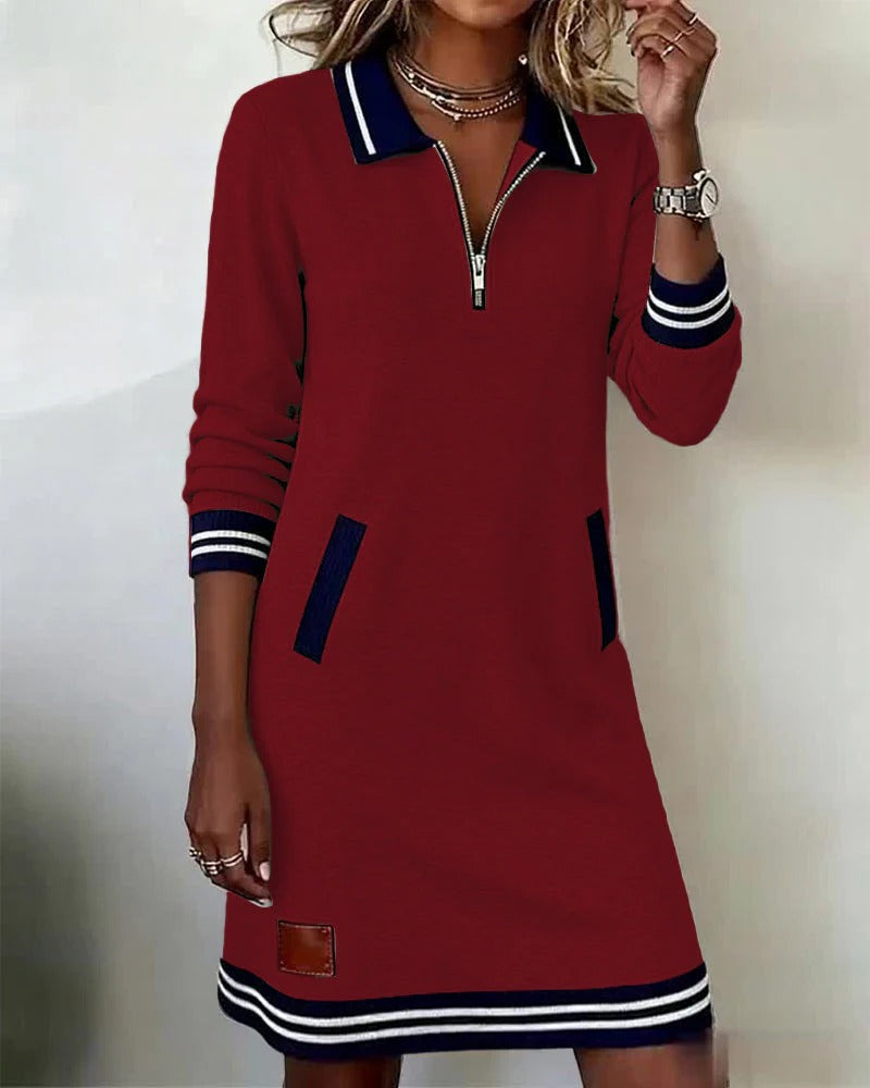 Dakota | Chic Long Sleeve Cotton Dress