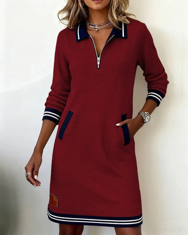 Dakota | Chic Long Sleeve Cotton Dress