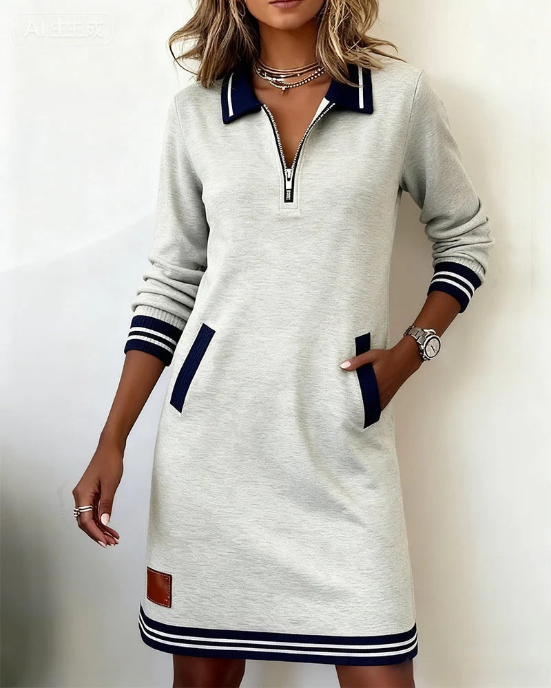 Dakota | Chic Long Sleeve Cotton Dress