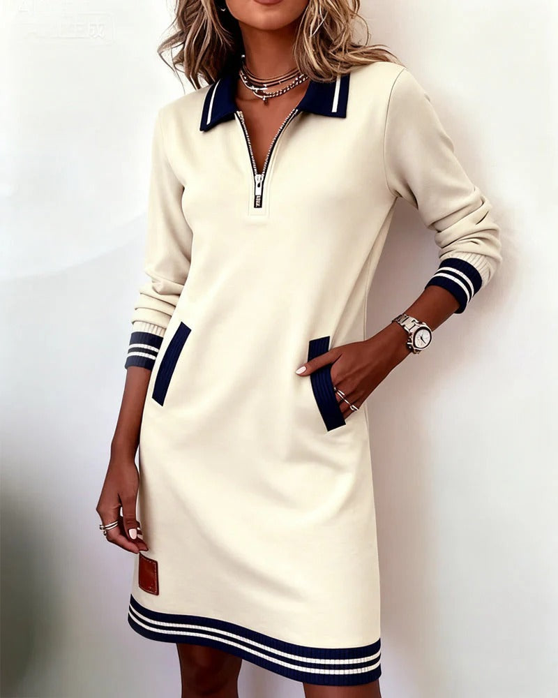 Dakota | Chic Long Sleeve Cotton Dress