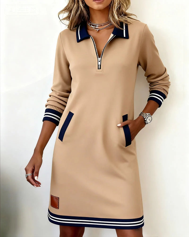 Dakota | Chic Long Sleeve Cotton Dress