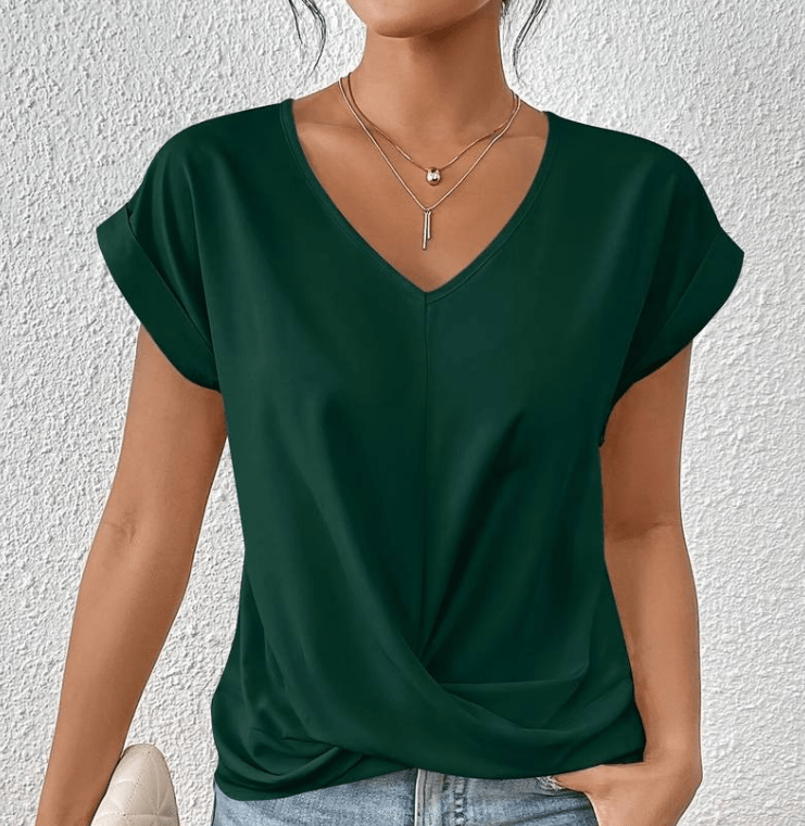 Bailey | Tummy-Tucking V-Neck Top