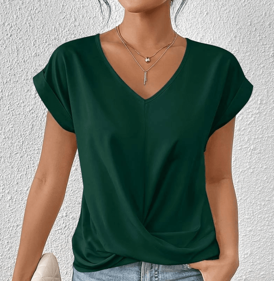 Bailey | Tummy-Tucking V-Neck Top