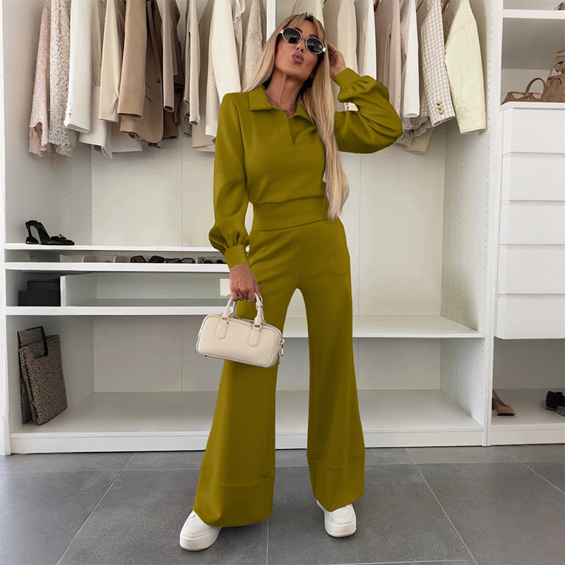 Ariana | Chic Women's Blouse and Wide Leg Pants Set