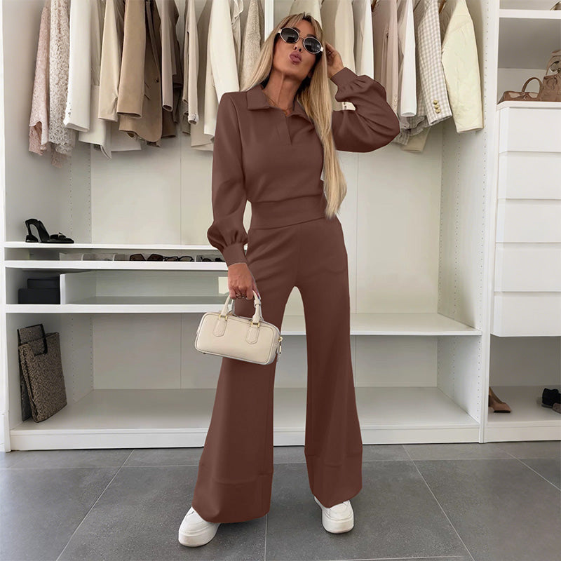 Ariana | Chic Women's Blouse and Wide Leg Pants Set